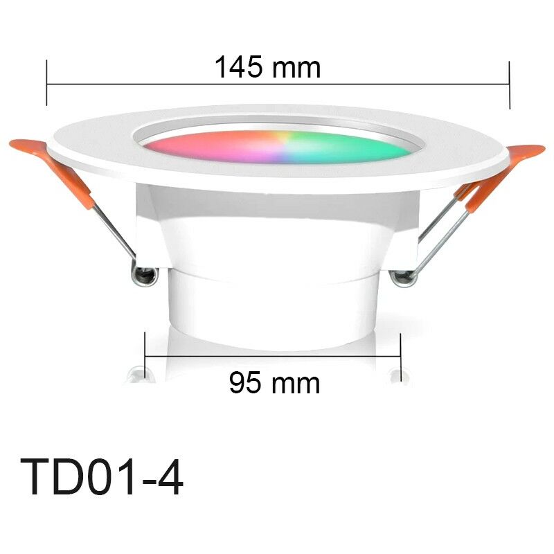 foto del prodotto tuya faretto a led da incasso smart wifi rgbcw 10w