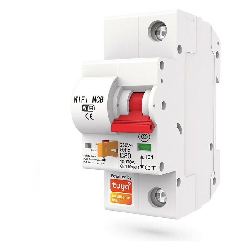 foto del prodotto tuya interruttore modulare smart wifi 25a 1 pulsante