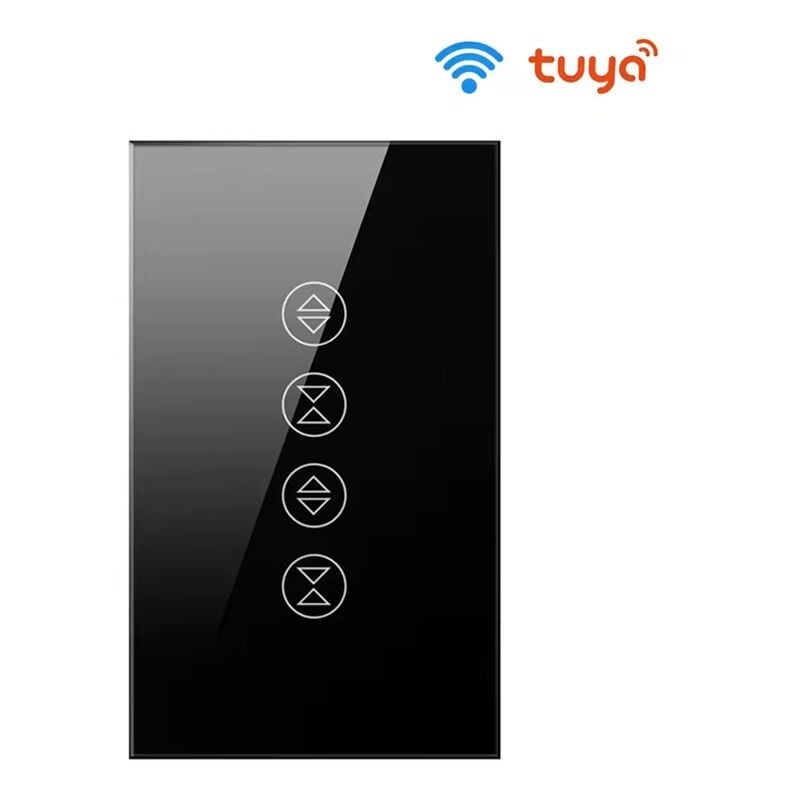 foto del prodotto tuya - interruttore per doppia tapparella smart wifi colore nero