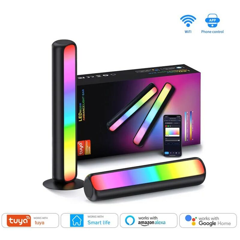 foto del prodotto tuya lampade ambientali a led smart wifi rgbww set da 2