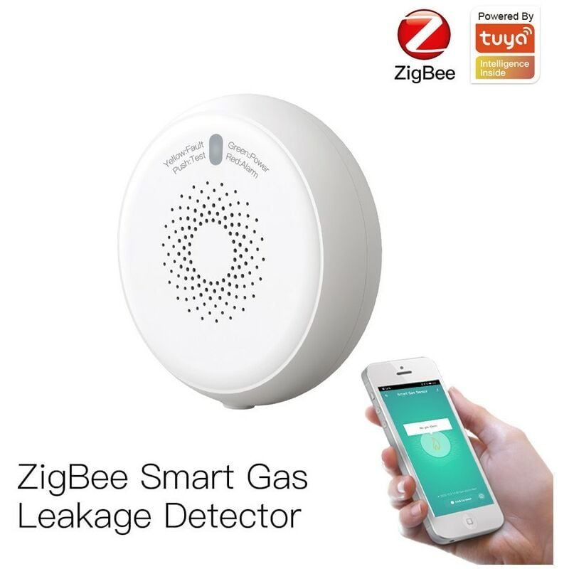 foto del prodotto tuya - rilevatore di gas metano smart zigbee con sirena