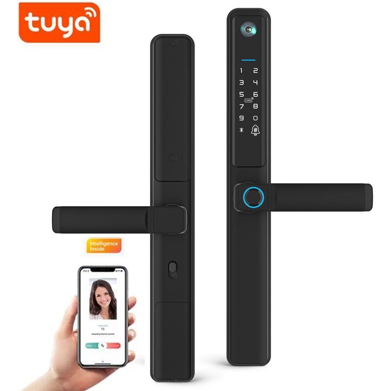 foto del prodotto tuya serratura pro con impronte digitali impermeabile e fotocamera smart wifi