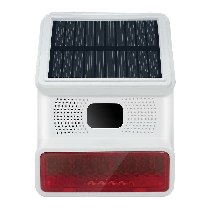 foto del prodotto tuya sirena di allarme multifunzione smart wifi e rf con pannello solare