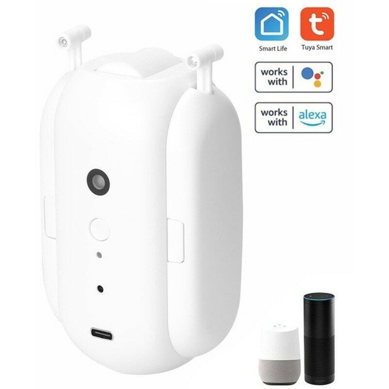 foto del prodotto tuya smart bluetooth motore robot per tenda binario curvo o dritto