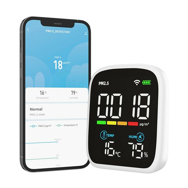 foto del prodotto tuya smart wifi monitor di qualit dell aria pm2.5