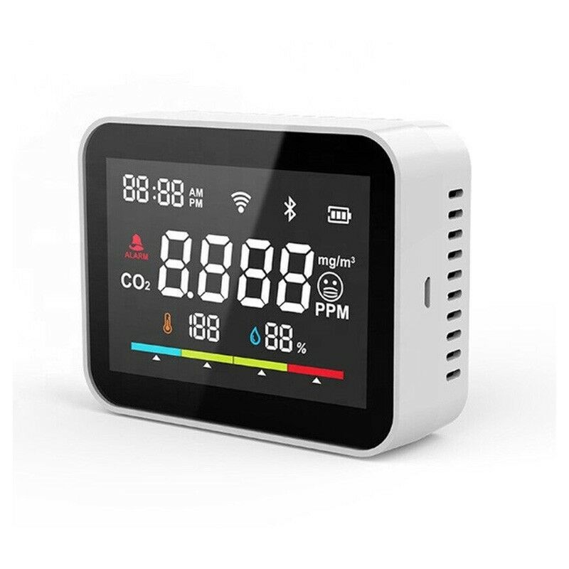 foto del prodotto tuya - smart wifi rilevatore di qualità dell'aria multifunzione