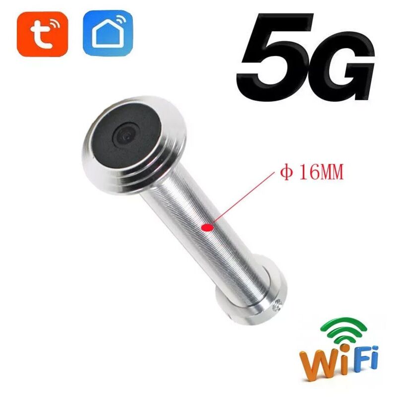foto del prodotto tuya spioncino per porta con telecamera smart wifi da 2mp 16mm