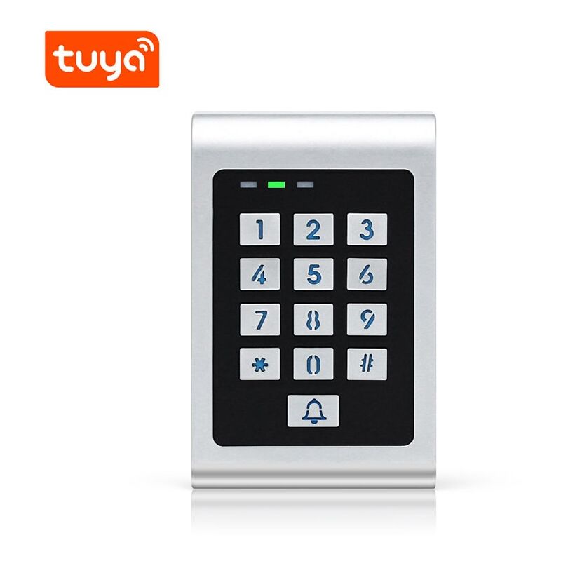 foto del prodotto tuya tastiera esterna smart wifi per controllo accessi ip66 con lettore carte compact
