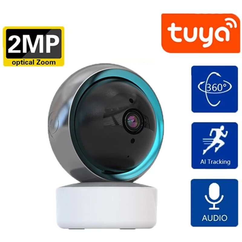 foto del prodotto tuya telecamera di sicurezza panoramica da interno smart wifi 2.0 mp