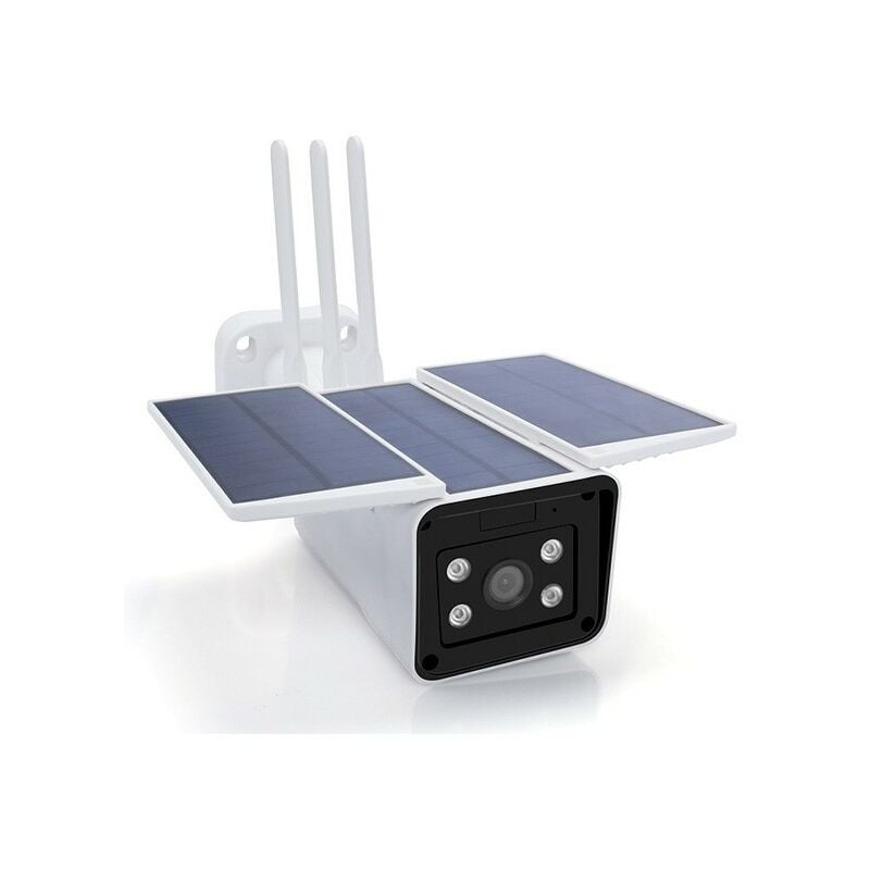 foto del prodotto tuya telecamera smart wifi ip 2 mp con pannello solare da esterno