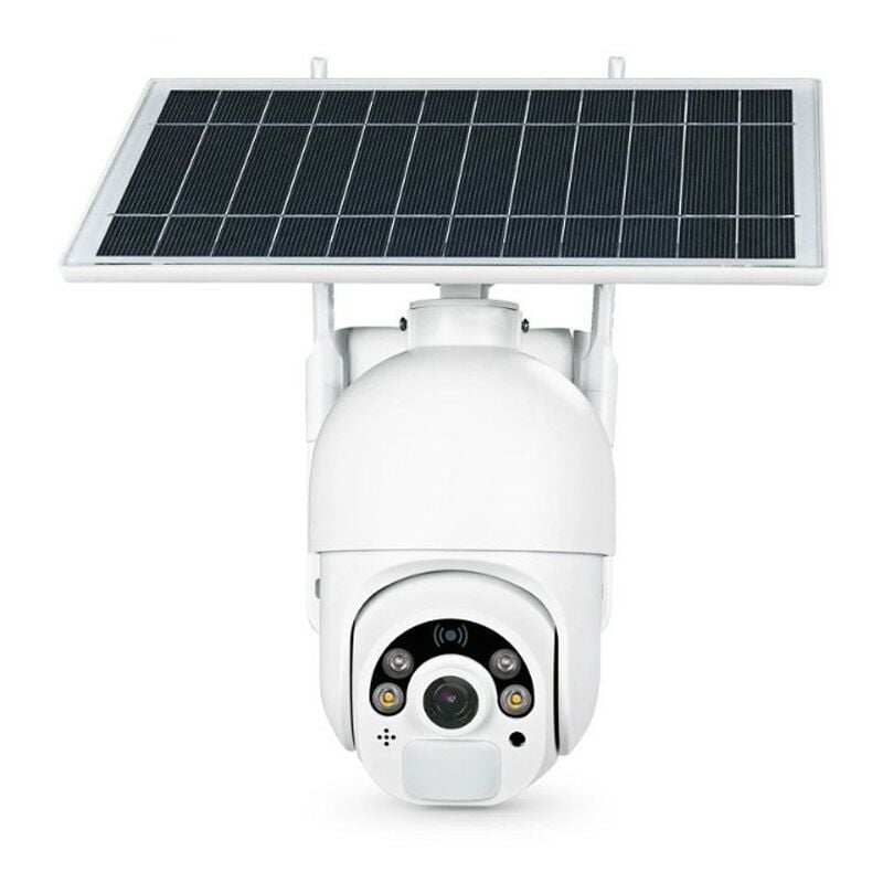 foto del prodotto tuya telecamera smart wifi ruotante da 2.0 mp con pannello solare 6w