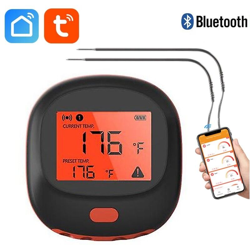 foto del prodotto tuya termometro da cucina smart bluetooth per barbecue con 2 sonde