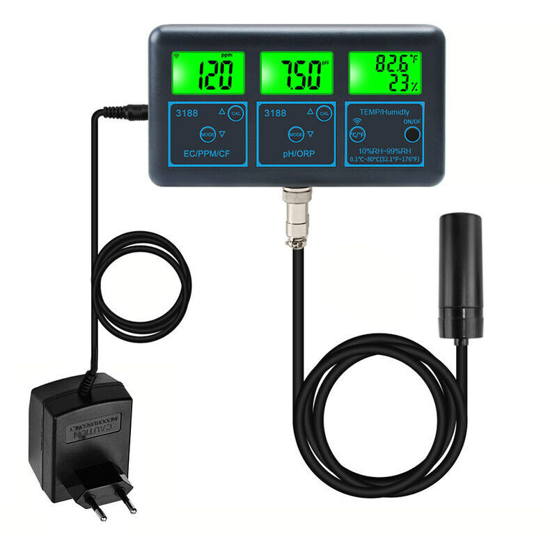 foto del prodotto tuya wifi 7in1 tester di qualit dell acqua analizzatore d acqua multiparametro display digitale ph orp ec ppm cf umidit misuratore di monitoraggio
