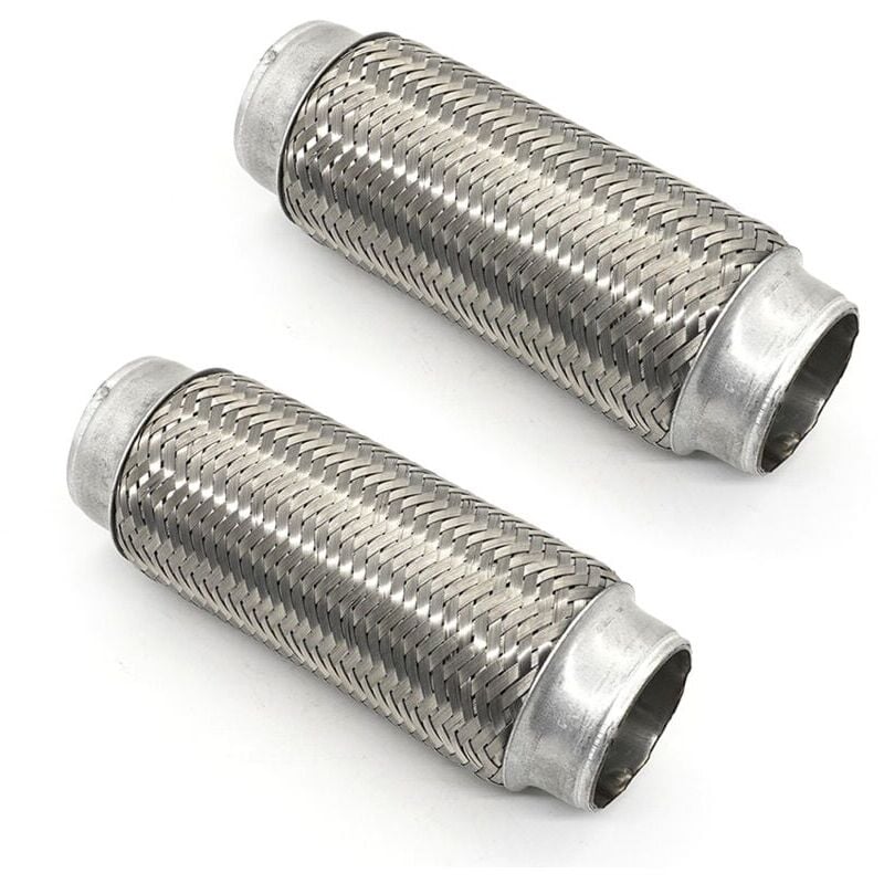 foto del prodotto tuyau d chappement flexible en acier inoxydable, 63 mm, paquet de 2, accessoires automobiles universels pour tuyau d chappement avant, tuyau