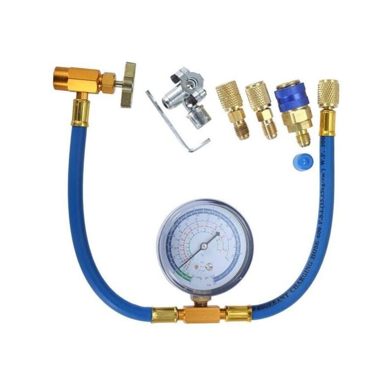 foto del prodotto tuyau de charge r134a vers le r frig rateur avec jauge de conditionnement le r frig rant r134a peut tre raccord au r-12 r-2