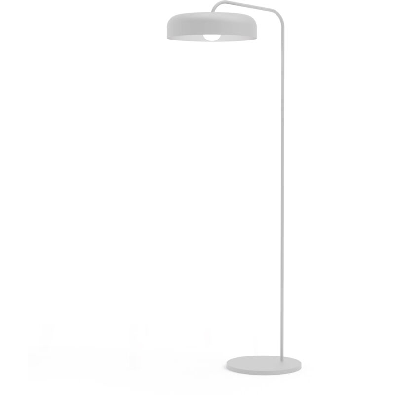 foto del prodotto tuzzi piantana, 1xe27, max 42w, metallo, bianco opaco, d.40cm h.165cm lumicom