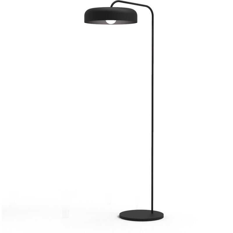 foto del prodotto tuzzi piantana, 1xe27, max 42w, metallo, nero opaco, d.40cm h.165cm lumicom