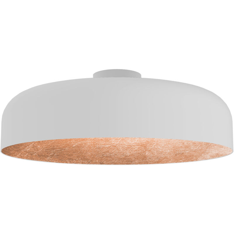 foto del prodotto tuzzi plafoniera, 1xe27, max 42w, metallo, bianco opaco foglia rame, d.40cm lumicom