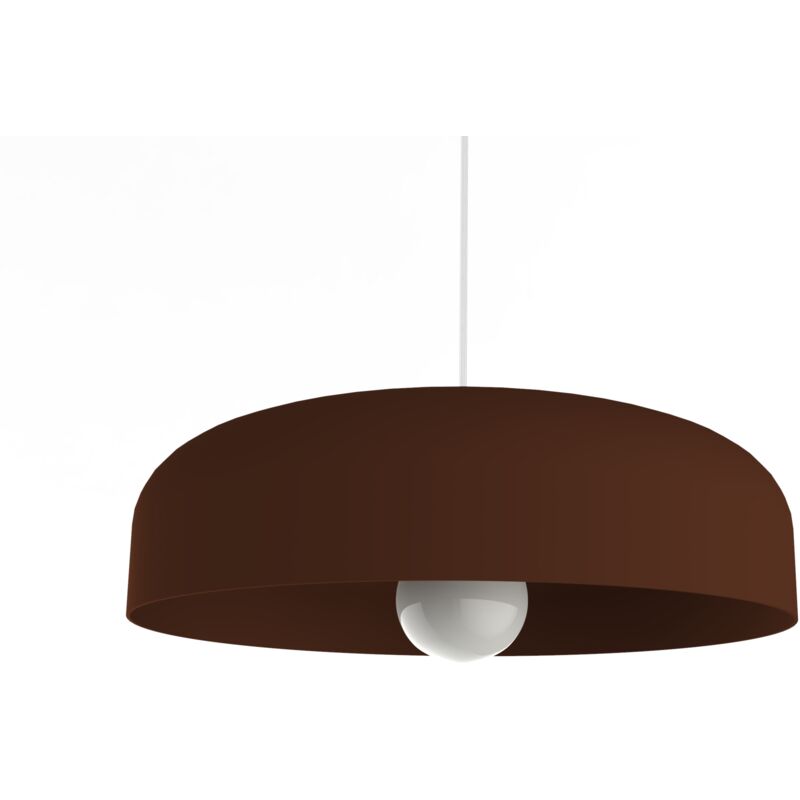 foto del prodotto tuzzi sospensione, 1xe27, max 42w, metallo, marrone corten, d.40cm lumicom