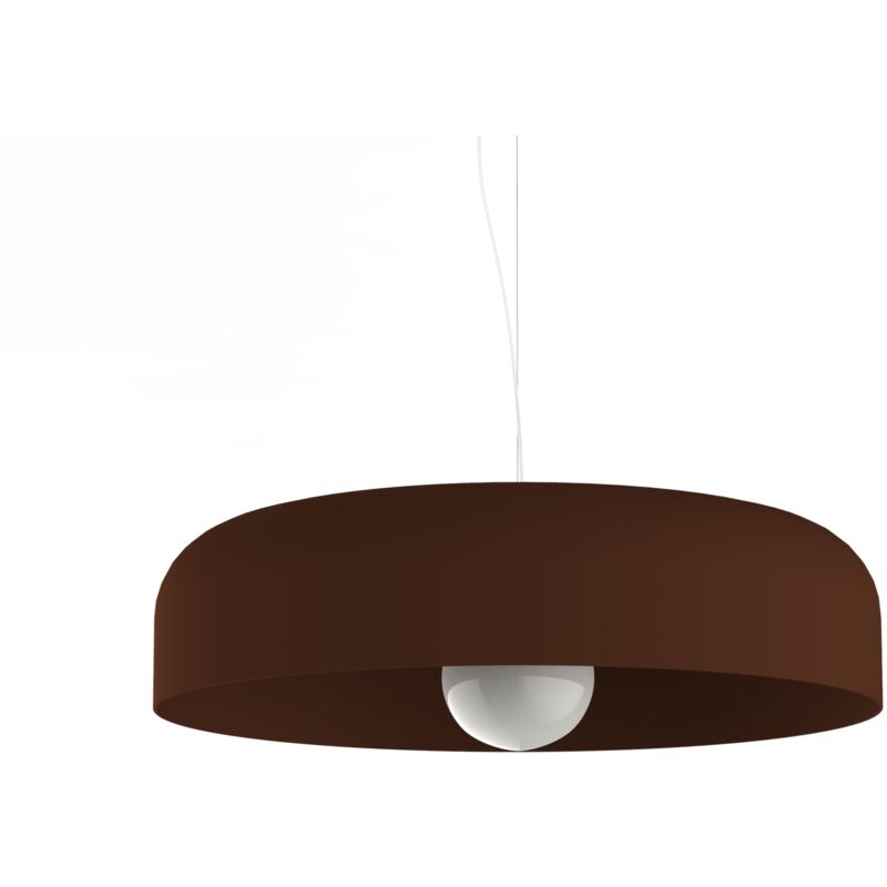 foto del prodotto tuzzi sospensione, 1xe27, max 42w, metallo, marrone corten, d.50cm lumicom
