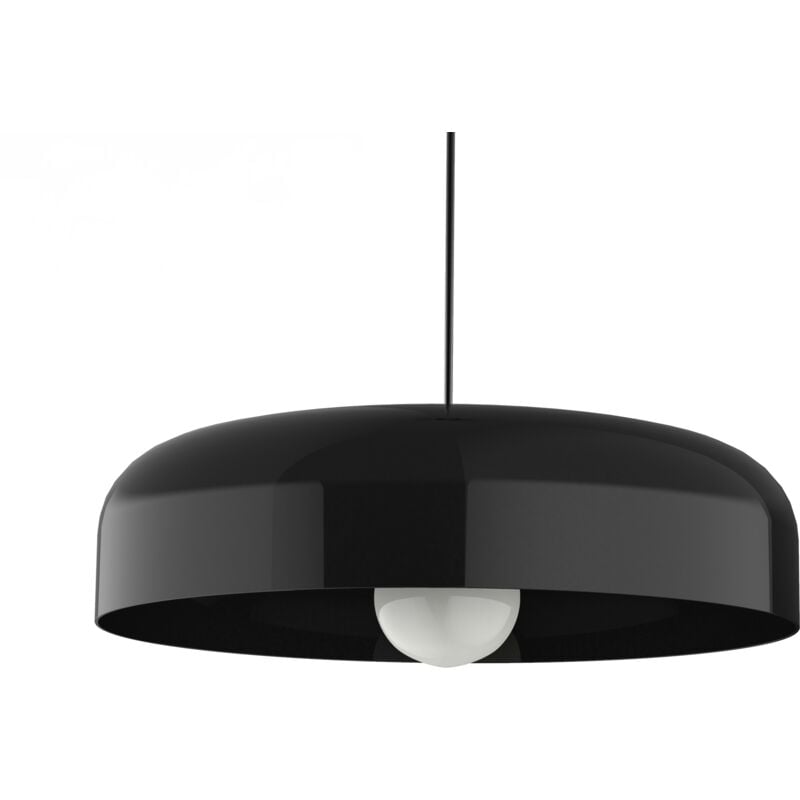 foto del prodotto tuzzi sospensione, 1xe27, max 42w, metallo, nero lucido, d.40cm lumicom