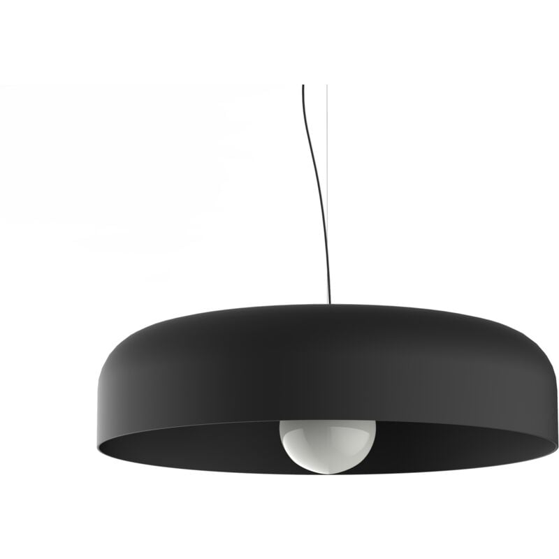 foto del prodotto tuzzi sospensione, 1xe27, max 42w, metallo, nero opaco, d.50cm lumicom