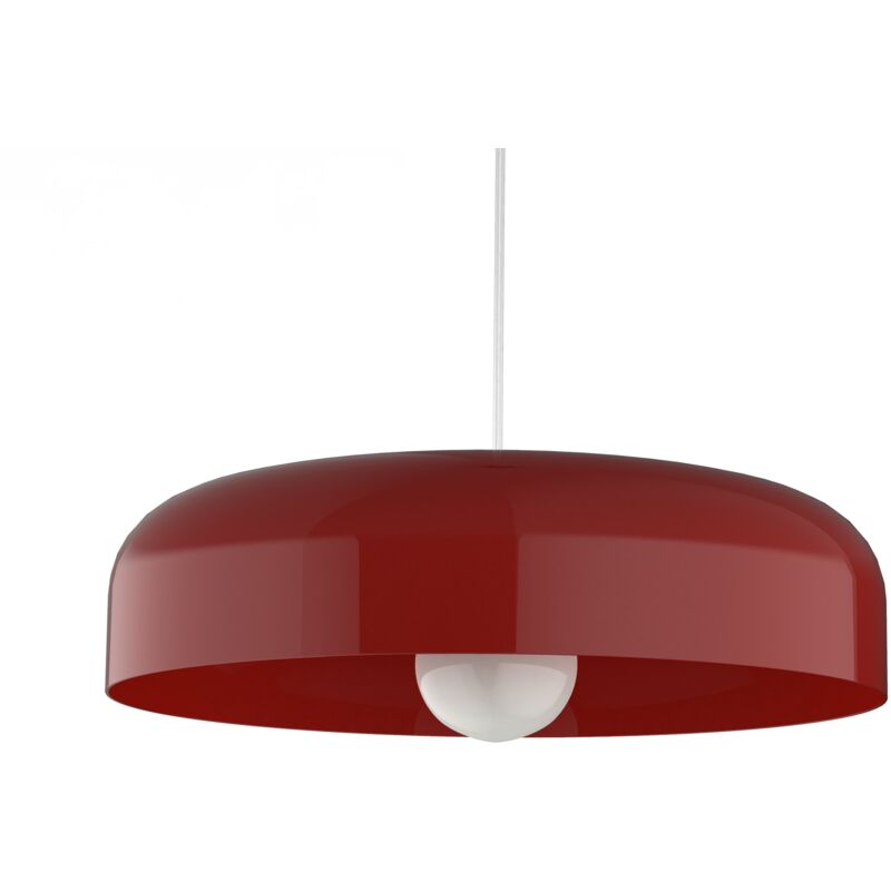 foto del prodotto tuzzi sospensione, 1xe27, max 42w, metallo, rosso lucido, d.40cm lumicom