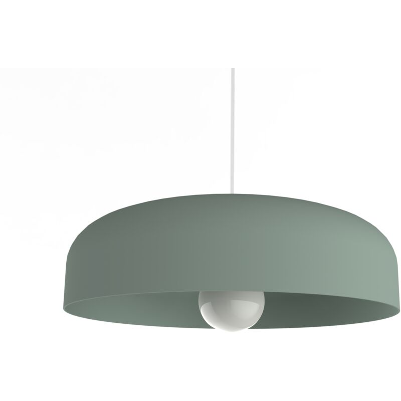 foto del prodotto tuzzi sospensione, 1xe27, max 42w, metallo, verde iceberg, d.40cm lumicom