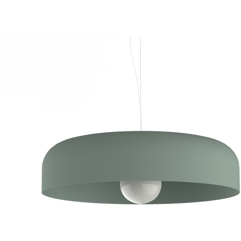 foto del prodotto tuzzi sospensione, 1xe27, max 42w, metallo, verde iceberg, d.50cm lumicom