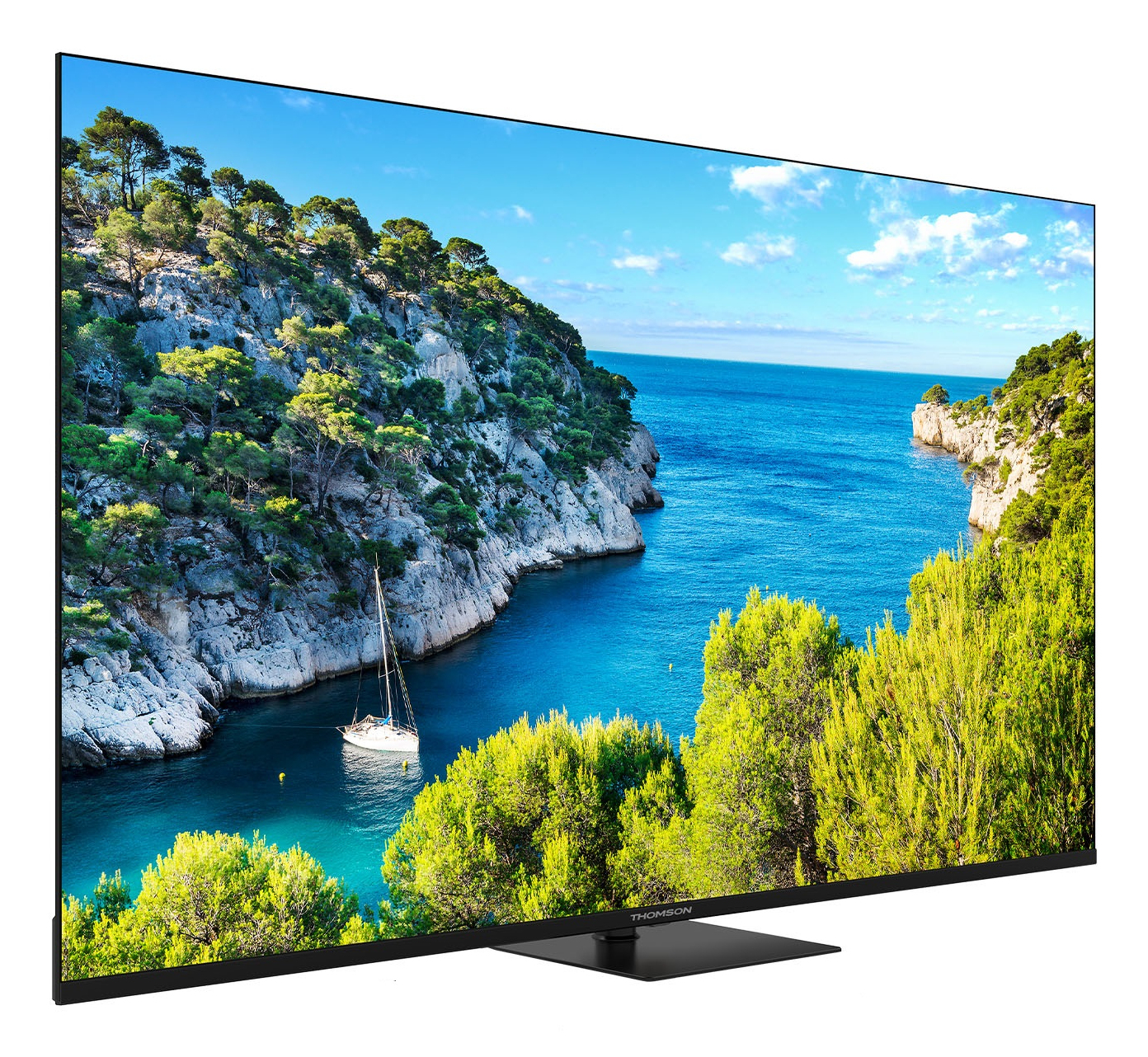 foto del prodotto tv 50 thomson 4k smart uhd t2 c2s2 google tv frameless piede