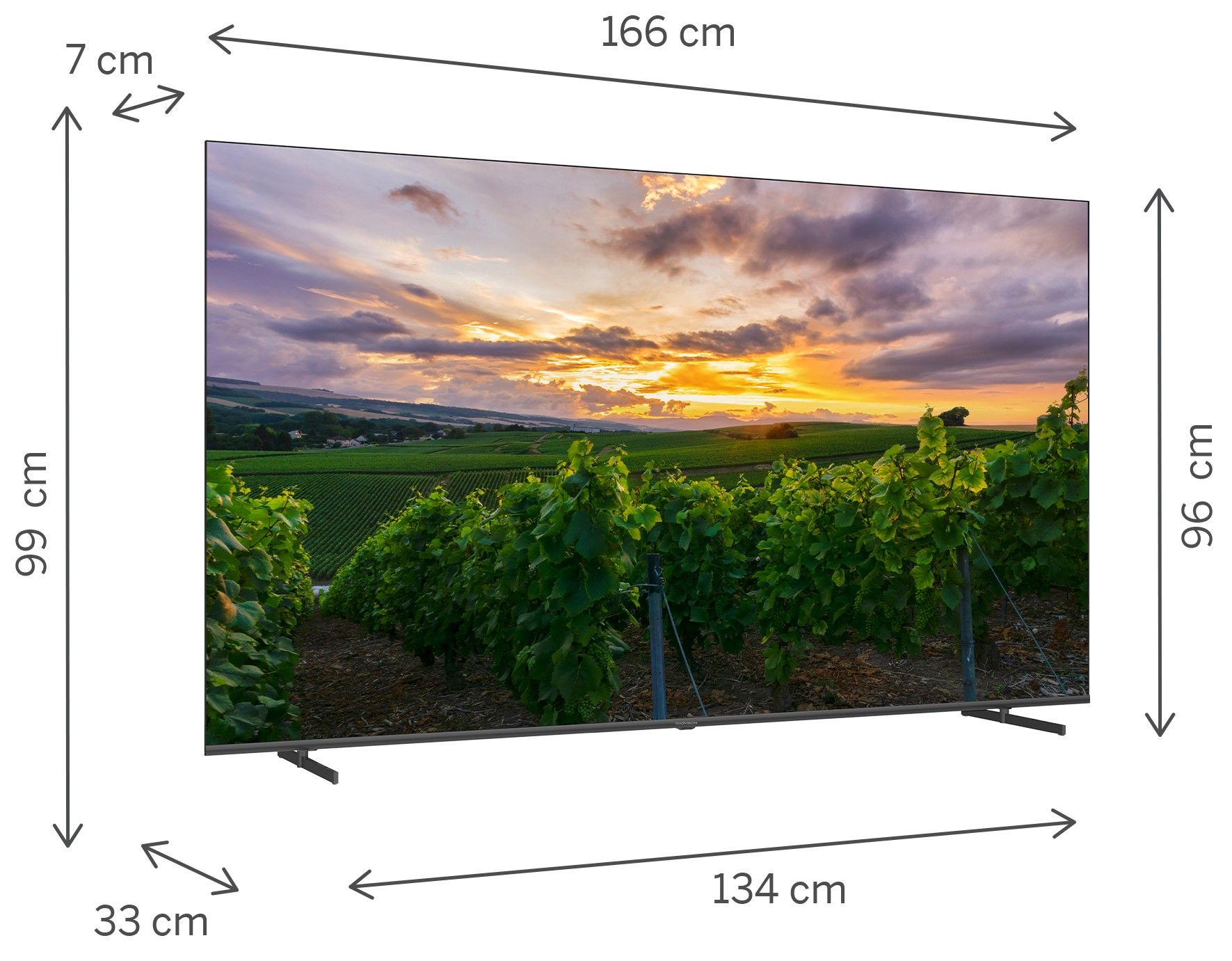 foto del prodotto tv 75 thomson 4k qled smart uhd t2 c2s2 android 11 frameless