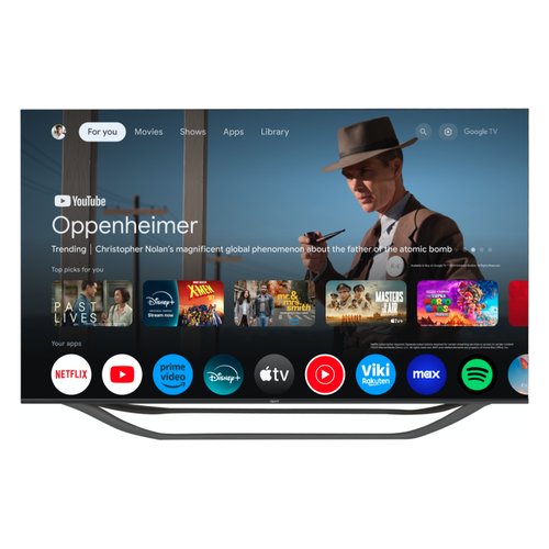 foto del prodotto tv led 55 qbell 4k qt55ugf9b smart tv google italia black
