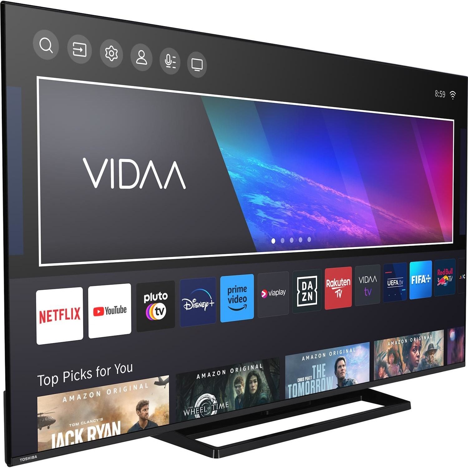 foto del prodotto tv led smart toshiba vidaa 65uv3363da 4k uhd