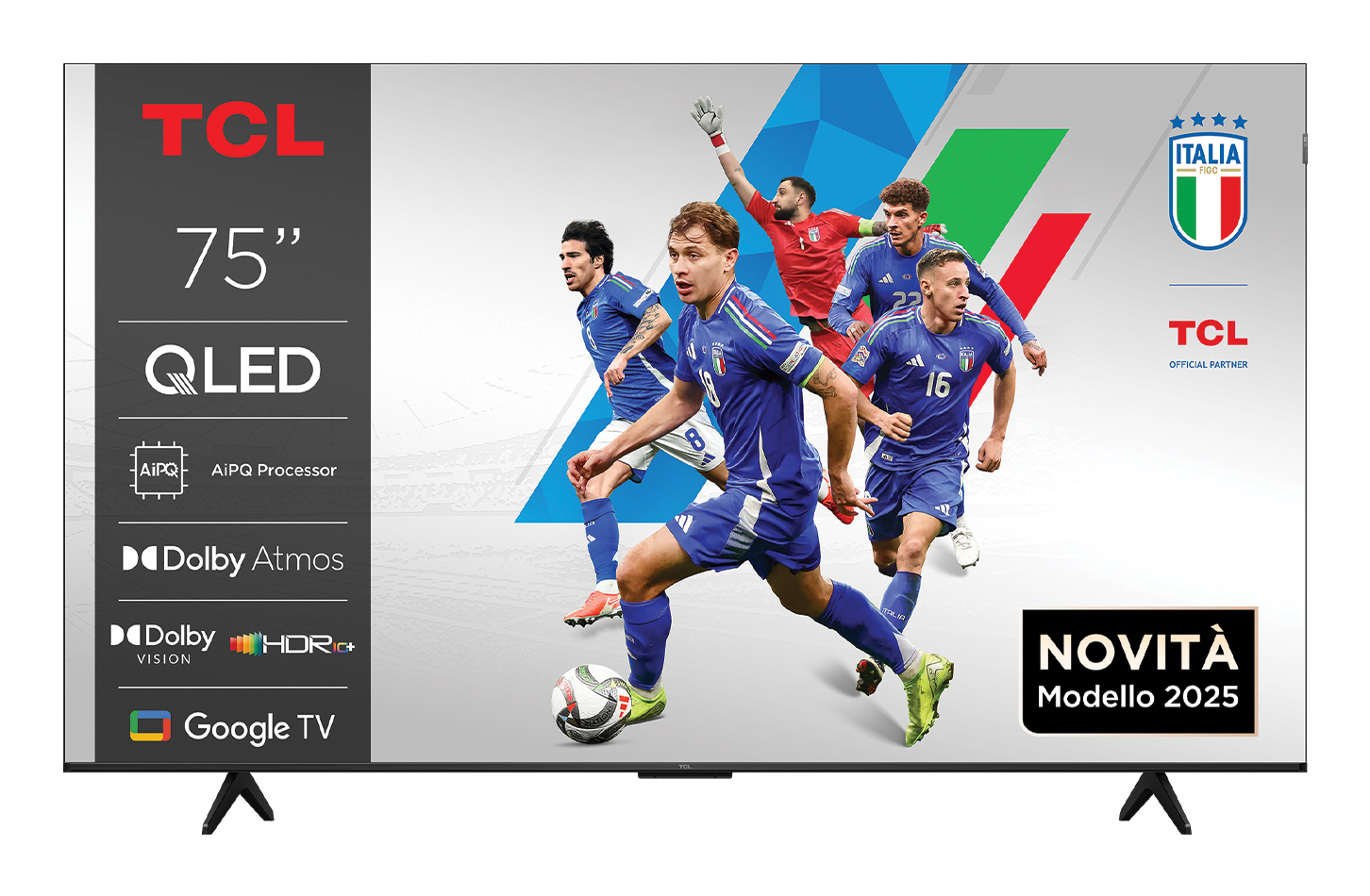 foto del prodotto tvc 75 qled google onkyo 2.1