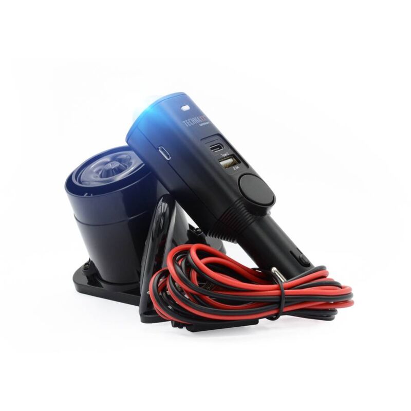 foto del prodotto tx-168 sistema antifurto per auto incl. telecomando , monitoraggio interni , led integrato lampeggiante , bat - technaxx