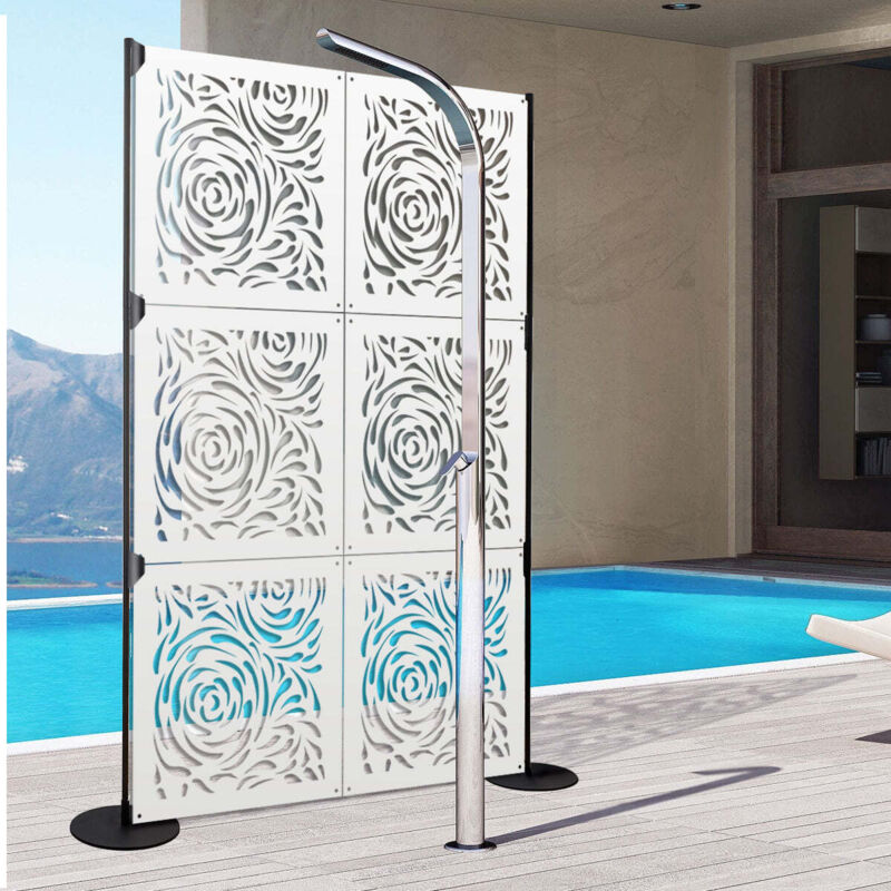 foto del prodotto typhoon pannello in pvc traforato parasole misura 48x48 cm colore bianco