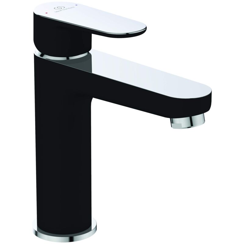foto del prodotto tyria miscelatore per lavabo per bagno, cromato e nero, con piletta in metallo ideal standard