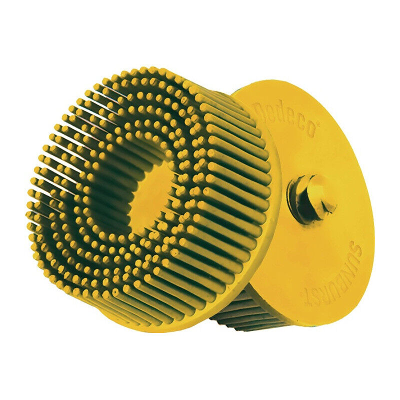 foto del prodotto tyrolit disque brosse radiale sunburst d.51mm k.80 a80 crs b.51 jaune 25000min