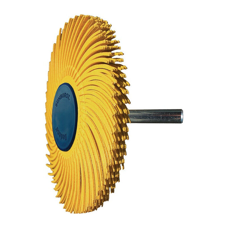 foto del prodotto tyrolit disque brosse radiale sunburst d.76mm k.80 jaune 10000min