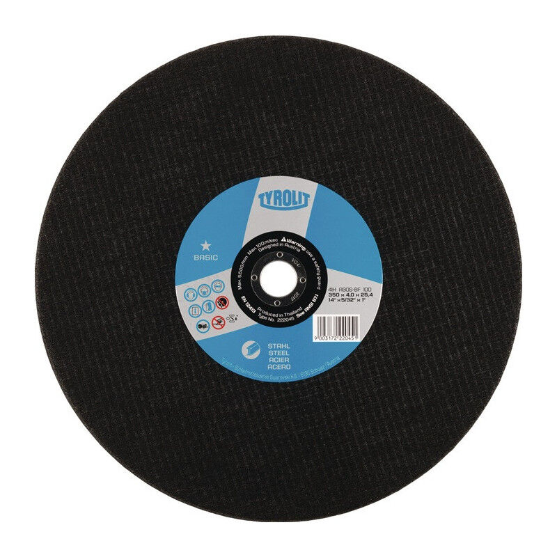 foto del prodotto tyrolit disque tron onner basic d350x4mm ger.dohr.22,23mm par 10 
