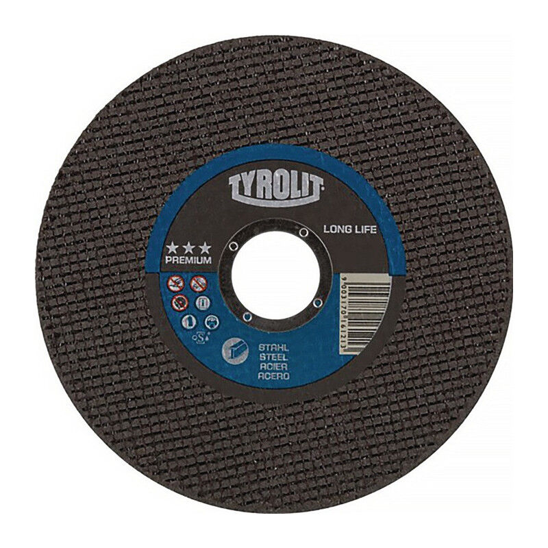 foto del prodotto tyrolit disque tron onner premium longlife d125x1mm 41 f ger.perceuse longlife.22,23mm par 25 