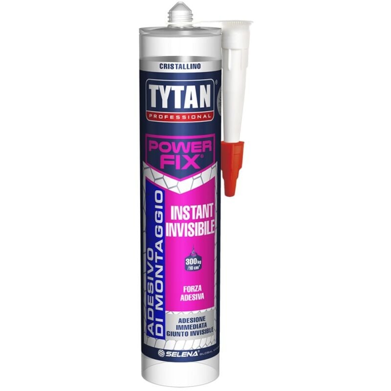 foto del prodotto tytan power fix istant invisibile adesivo di montaggio cristallino trasparente 290 ml
