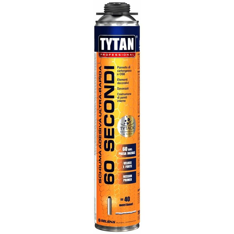 foto del prodotto tytan schiuma 60 secondi pistola 750 ml giallo