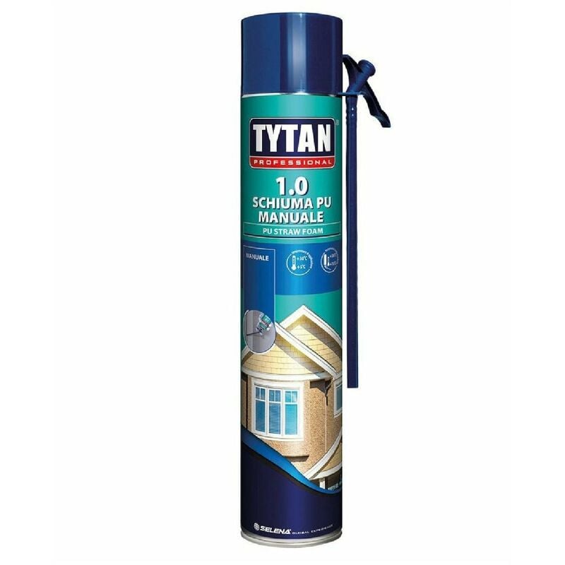 foto del prodotto tytan schiuma poliuretanica multiuso 750 ml per coibentazioni e sigillature manuale 12 pezzi