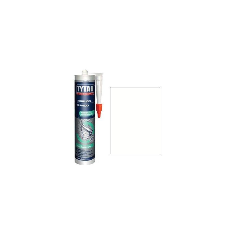 foto del prodotto tytan - sigillante acrilico ruvido bianco verniciabile effetto intonaco 300 ml