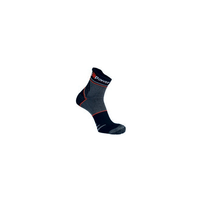 foto del prodotto u power calze corte traspirante sunny black carbon taglia s