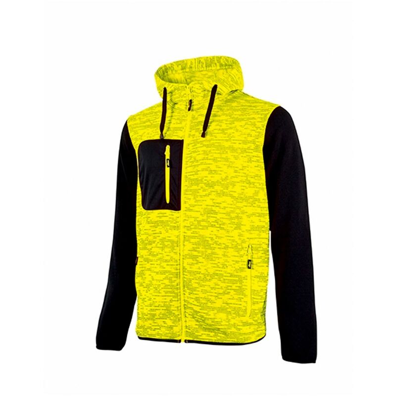 foto del prodotto u power felpa da lavoro full zip con cappuccio rainbow xl