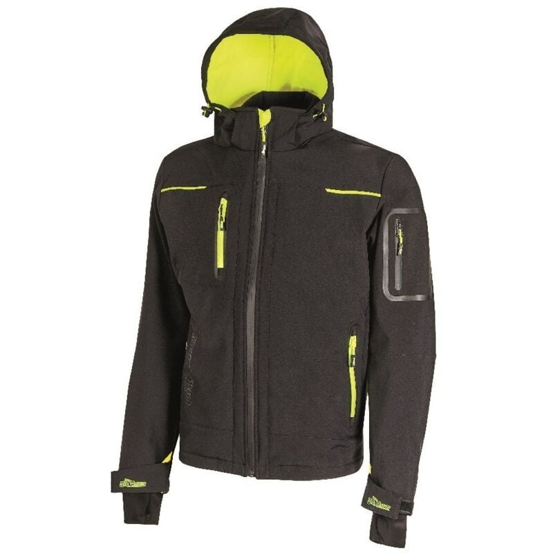 foto del prodotto u power giacca upower space in softshell scura black carbon nero xl