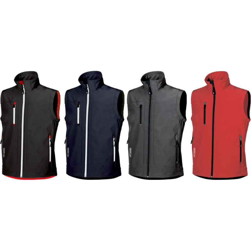 foto del prodotto u power gilet da lavoro climb in softshell xxxl rosso