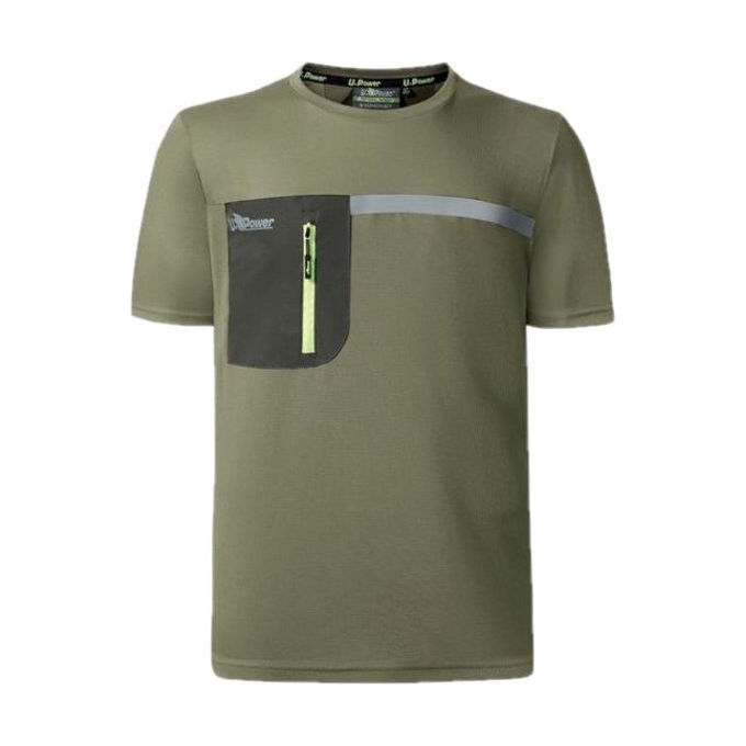 foto del prodotto u power maglietta t shirt burnt olive taglia xl christal